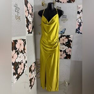 Mustard yellow long dress